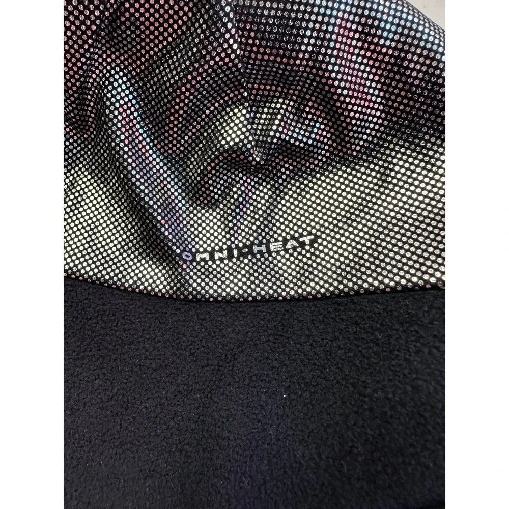 Columbia Youth Omni-Heat Beanie Purple Color Block Tassel Winter Hat Acrylic Ski